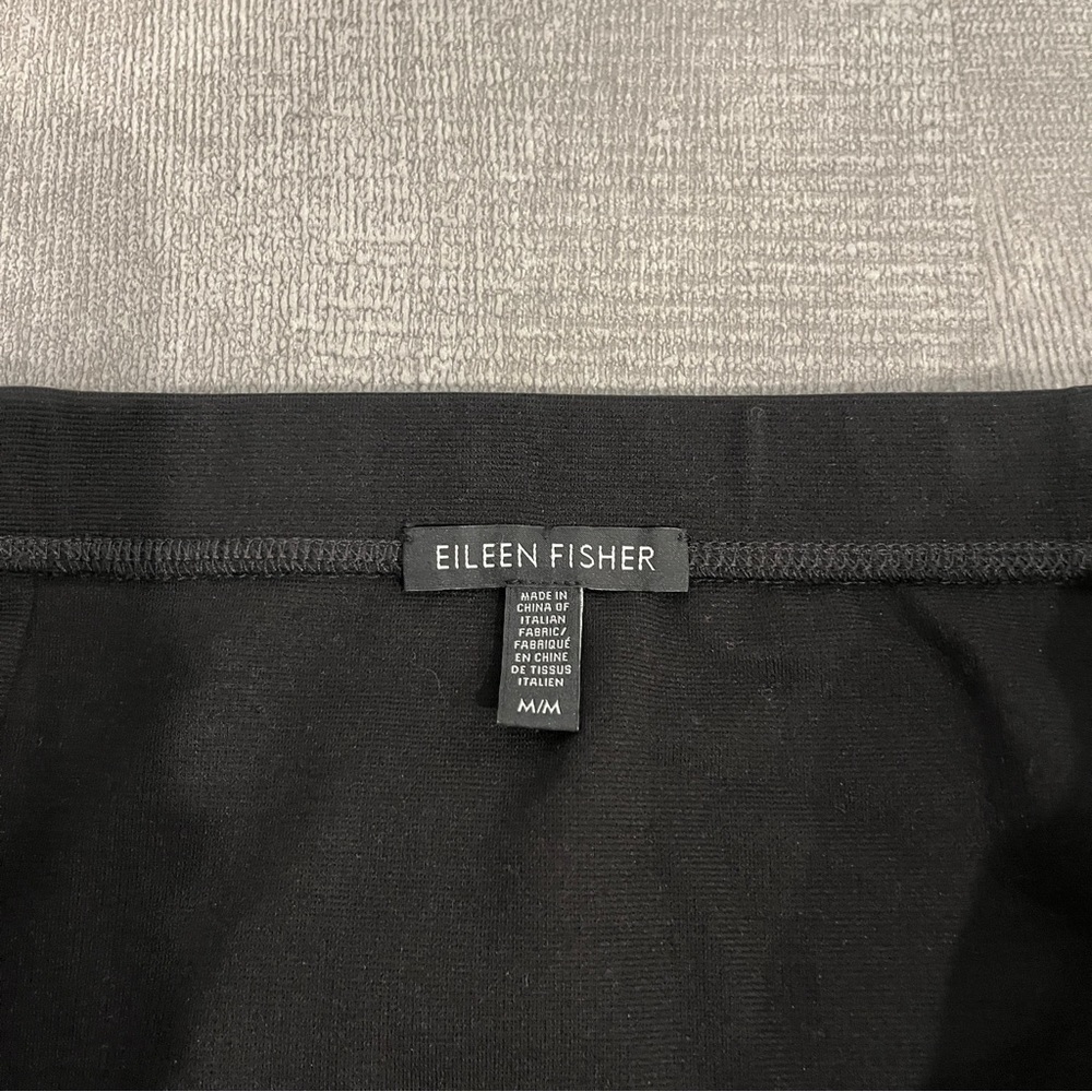 Eileen Fisher Black Midi Pencil Skirt Medium - Picture 2 of 4